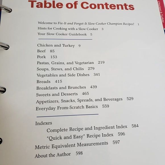 Fix It & Forget It Slow Cooker Crockpot Cookbook Binder 450 Recipes - Picture 7 of 12